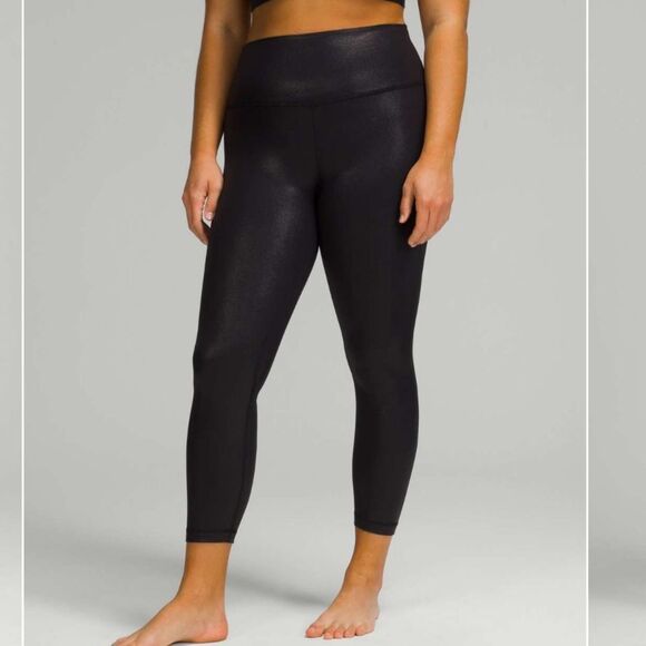 Lululemon Align High-Rise Pant 25" *Shine
Radiate Foil Print Black size 14 - Picture 4 of 15
